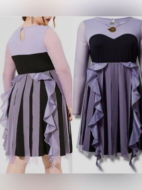 Torrid Disney Ursula The Little Mermaid Villains Mini Tulle Dress Sz 2X